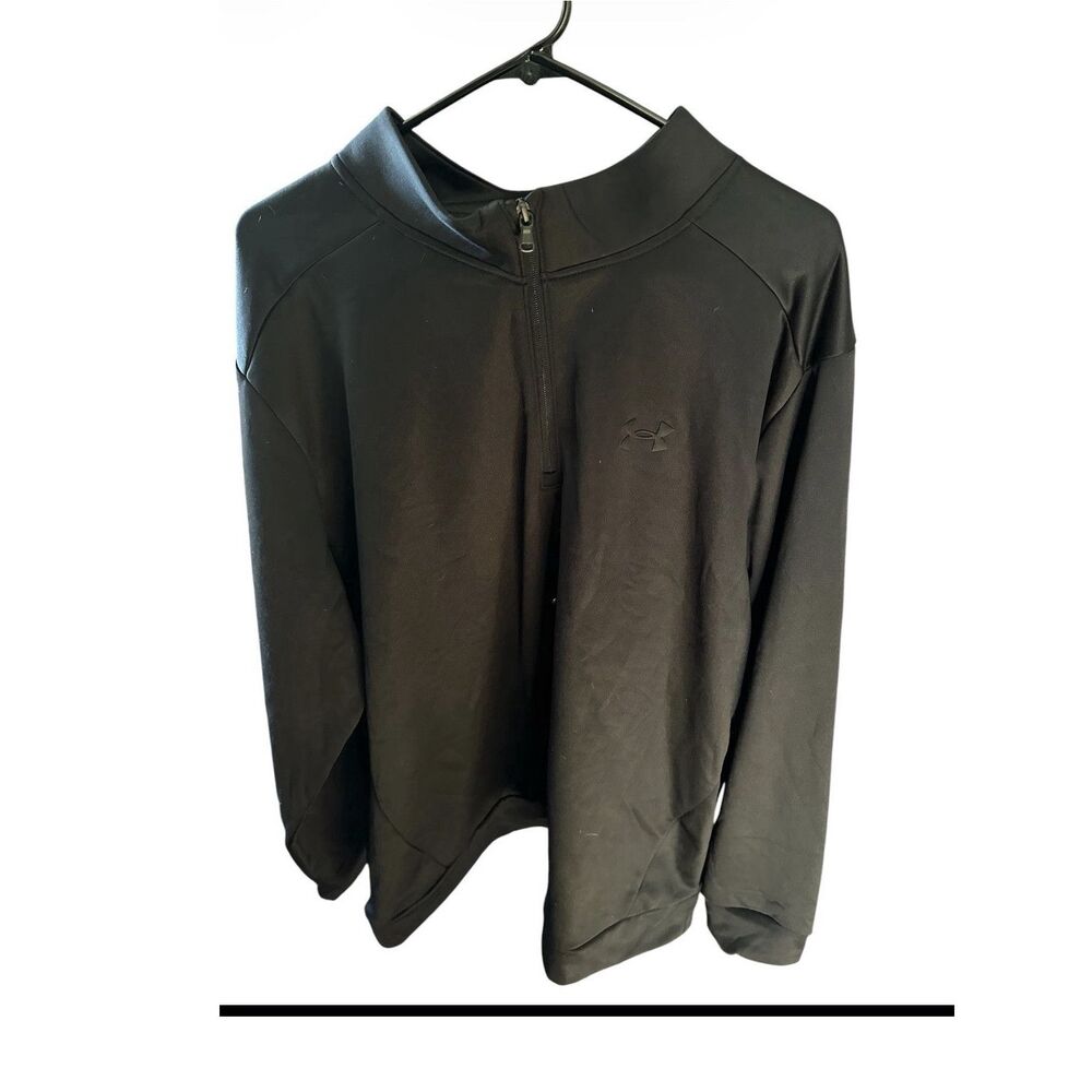 Under Armour Men's Black 1/2 Zip Lightweight Softshell Jacket 3XL Long Sleeve